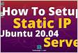 Configure Static IP Address on Ubuntu 20.04 Server CLI and